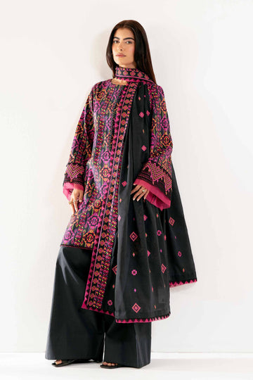 Nishat Linen 3 Piece - Printed Embroidered Suit - 42502132 Online Shopping
